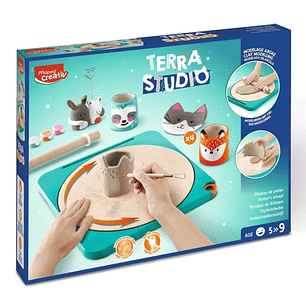 Maped Terra Studio Taller de Ceramica - Kit Infantil Completo y Facil de Usar - Para Niños a partir de 5 Años