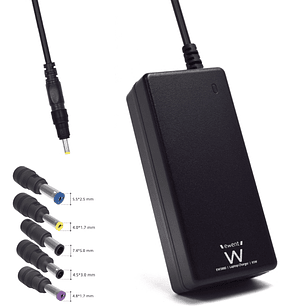 Ewent Cargador Especifico para Portatiles HP - 65W de Potencia - 5 Clavijas Intercambiables - Color Negro