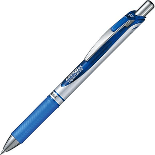 Pentel Energel Boligrafo de Bola Retractil - Punta 0.7mm - Trazo 0.35mm - Tinta Gel - Recargable - Grip de Agarre - Clip de Metal - 50% de Materiales 