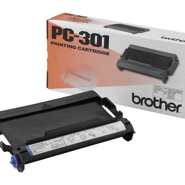 Brother PC301 Cartucho y Rollo de Transferencia Termica Original - 1 Rollo 1