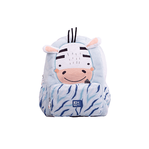 Oxford Kids Mochila Infantil 8.5L Tacto Suave Peluche Surtido Zoe Cebra - Diseño Divertido de Cebra - Tacto Suave de Peluche - Capacidad de 8.5L - Ide
