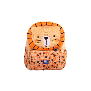 Oxford Kids Mochila Infantil 8.5L Tacto Suave Peluche Surtido Leo Leon - Diseño Adorable de Leon - Tacto Suave y Comodo - Capacidad de 8.5L - Ideal pa