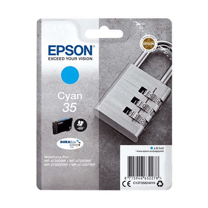 Epson T3582 (35) Cyan Cartucho de Tinta Original - C13T35824010 1