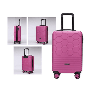 Lagart Maleta Trolley de Cabina Rigida 20 55x34x23.5cm - Cierre TSA - Ruedas Dobles 360º - Color Fucsia