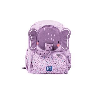 Oxford Kids Mochila Infantil 8.5L Tacto Suave Peluche - Diseño de Ellie Elefante - Ideal para Niños Pequeños - Espaciosa y Comoda - Colores Surtidos