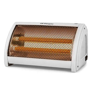Orbegozo BP 3200 Estufa Ceramica Calor Instantaneo - Potencia 1000W - Dos Niveles de Calor - Asa de Transporte - Seguridad Antivuelco - Compacta y Efi