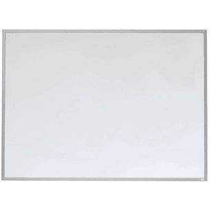 Nobo Pizarra Blanca Magnetica Pequeña con Marco de Aluminio 585x430mm - Borrado en Seco - Almohadillas Adhesivas - Ideal para Oficinas y Espacios Fami