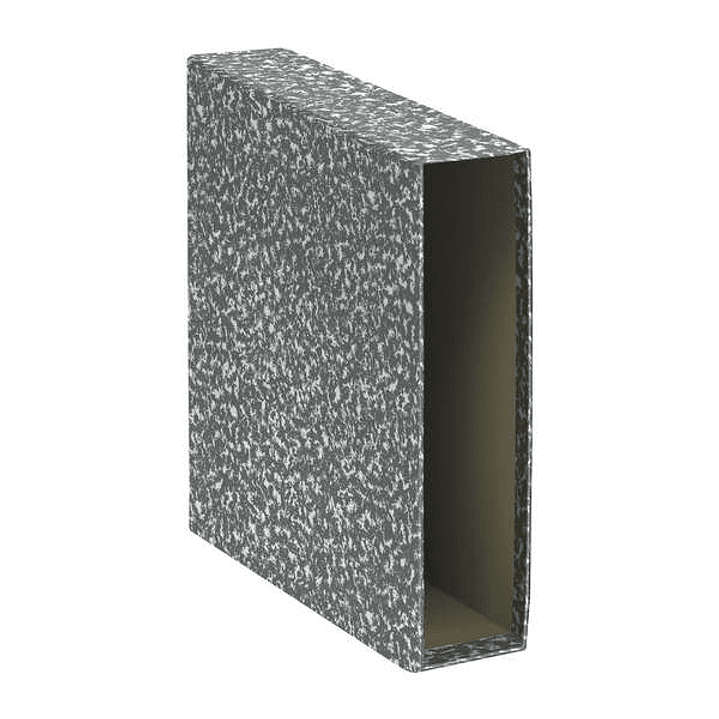 Dohe Fundas de Archivadores - Tamaño A4 - Carton Forrado con Papel Impreso - para Archivador Jaspeado gris - Natural 1