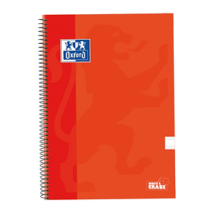 Oxford School Classic Cuaderno Espiral Tapa Extradura Write&Erase - Folio Pauta 2.5mm - 80 Hojas - Color Naranja