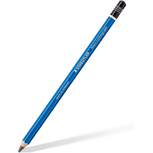 Staedtler Mars Lumograph 100 Lapiz de Grafito Hexagonal - Mina 12B - Resistencia a la Rotura - Madera de Bosques Sostenibles
