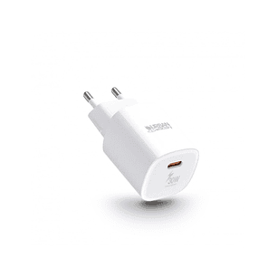 Urban Factory Powee Cargador de Pared USB-C 3A/30W - Enchufe UE - Color Blanco