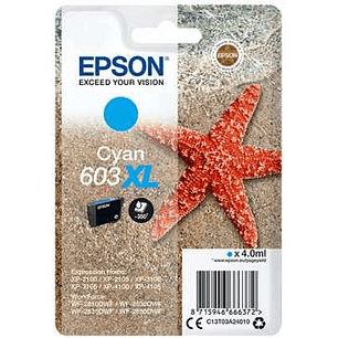 Epson 603XL Cyan Cartucho de Tinta Original - C13T03A24010