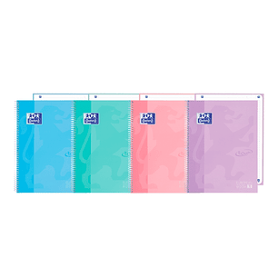 Oxford School Touch Europeanbook 1 Cuaderno A4+ 80 Hojas Microperforadas 1 Linea - Tapa Extradura - Colores Surtidos