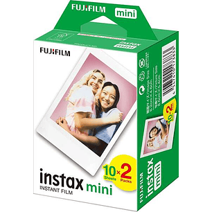 Fujifilm Instax mini Pack de 2x10 Peliculas de Fotos Instantaneas - Validas para todas las Camaras mini de Instax - Formato de Impresion (Tamaño de la