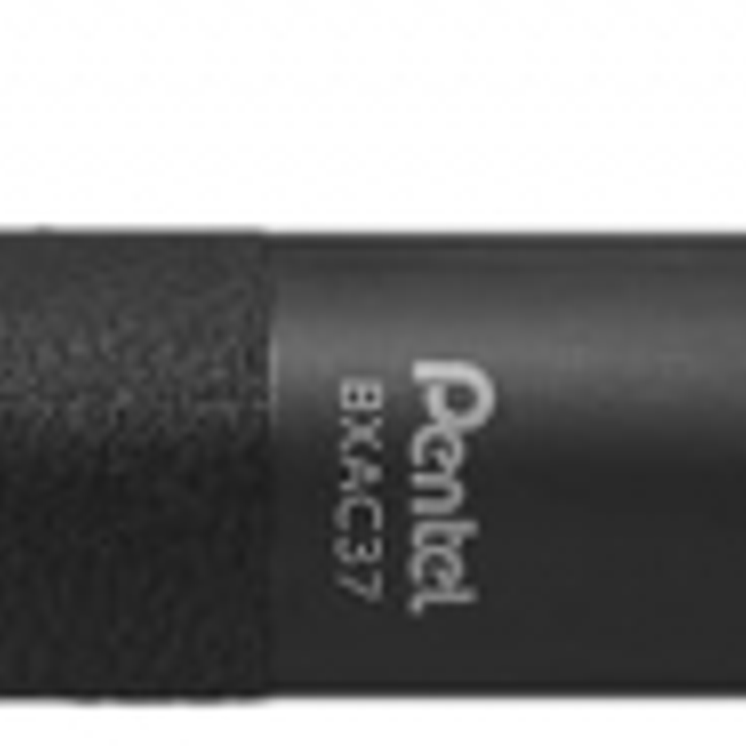 Pentel Calme Boligrafo Retractil de 3 Colores 0.7mm - Cuerpo Color Negro - Colores Tinta Azul, Rojo y Negro 1