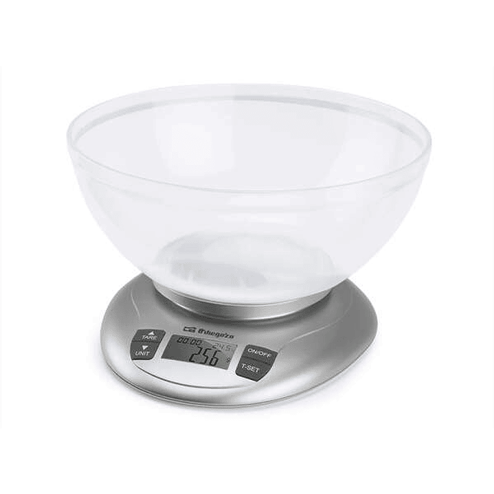 Orbegozo PC 2017 Bascula de Cocina Digital - Precision y Versatilidad en tus Recetas - Capacidad 3.5kg - BOL Transparente - Funcion Tara - Indicador d 1