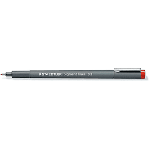 Staedtler Pigment Liner 308 Rotulador Calibrado - Trazo 0.3mm - Secado Rapido - Color Rojo
