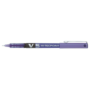 Pilot Boligrafo de Tinta Liquida V5 HI-Tecpoint Rollerball - Punta Fina de Aguja 0.5mm - Trazo 0.3mm - Color Violeta
