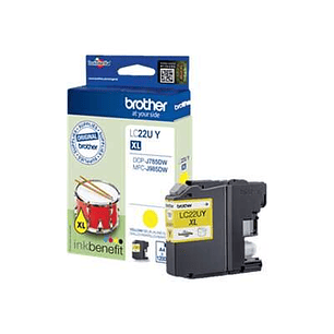 Brother LC22U Amarillo Cartucho de Tinta Original - LC22UYBP