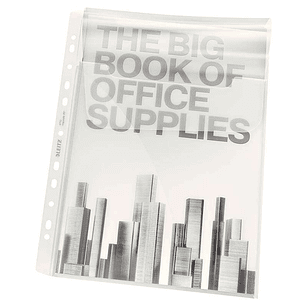 Leitz Pack de 5 Fundas Fuelle Premium Expansible con Solapa Polipropileno A4 18micras - Gran Capacidad de hasta 200 Hojas A4 - Transparente