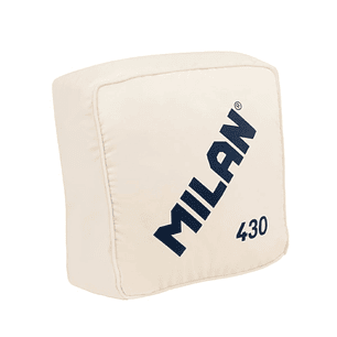 Milan Coleccion 430 Cojin con Forma y Color de la Goma de borrar Milan 430 - Medidas 35x35x16cm - Color Beige