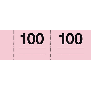 Apli Talonario Guardarropa 1-100 - Numeracion Del 1 al 100 - Papel Autocopiativo - Tamaño A-990 - Blanco