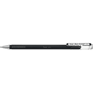 Pentel Mattehop Boligrafo de Bola - Punta 1mm - Trazo 0.5mm - Tinta de Gel Opaca - Fabricado con 55% de Materiales Reciclados - Color Negro