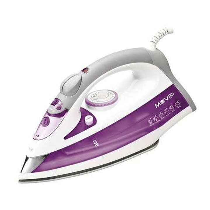 Muvip Plancha de Ropa con Vapor 2200W - Suela de Ceramica - Deposito de 350ml - Control de Temperatura - Cable de 1.80m 1
