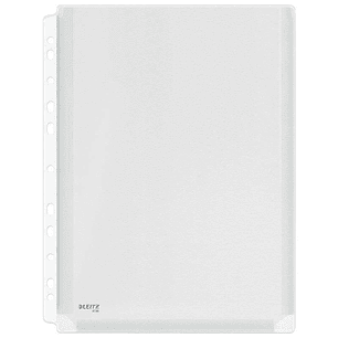 Esselte Fundas Fuelle Estandar A4 PVC Liso Multitaladro-11 - Capacidad 200 Hojas - Transparente (170 Micras)