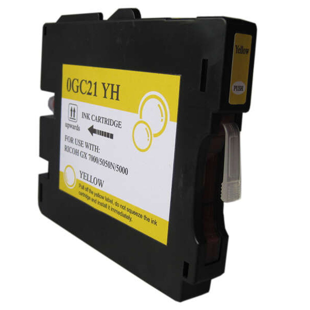 Ricoh GC21Y Amarillo Cartucho de Tinta Pigmentada Generico - Reemplaza 405535/405539 1