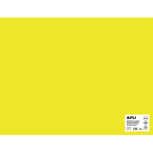 Apli Cartulina Amarillo Fluorescente 50 x 65cm 170g 25 Hojas