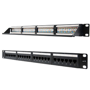 Nanocable Patch Panel 24 Puertos RJ45 Cat.6 UTP 19