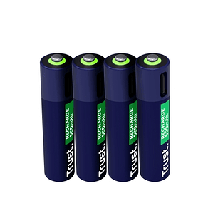Trust Pack de 4 Pilas Recargables 500 mAh AAA