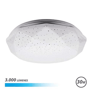 Elbat Serie Neptuno Aplique de Techo LED 30W 3000lm - 6500K Luz Fria - Diametro 28cm