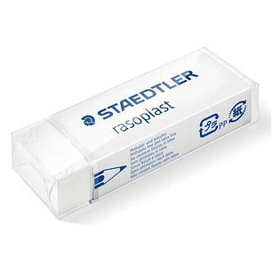 Staedtler Rasoplast 526 B20 Goma de Borrar - Borrado de Alta Calidad - Minimos Residuos - Color Blanco