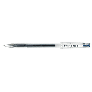 Pilot Boligrafo de Gel G-Tec C4 - Extra Fino - Recargable - Punta de Bola 0.4mm - Trazo 0.2mm - Color Azul