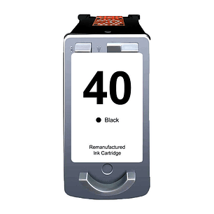 Canon PG40/PG50/PG37 Negro Cartucho de Tinta Remanufacturado - Muestra Nivel de Tinta - Reemplaza 0615B001/0615B042/0616B001/2145B001