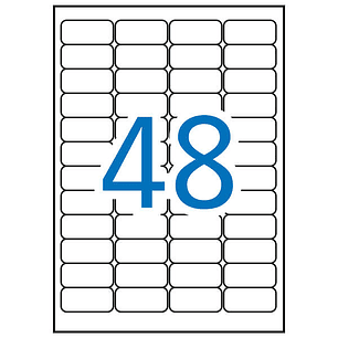 Apli Etiquetas Blancas de Seguridad 45.7 x 21.2mm 10 Hojas