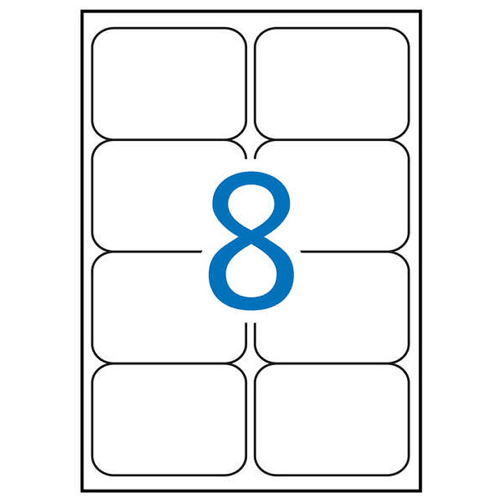 Apli Etiquetas Blancas Resistentes Intemperie 99.1 x 67.7mm 20 Hojas 1