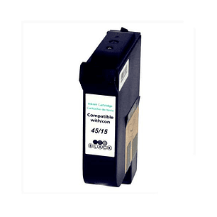 Generico HP 45/15 Negro Cartucho de Tinta Pigmentada - Reemplaza 51645AE/C6615DE