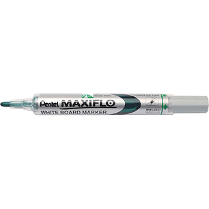 Pentel Maxiflo Rotulador para Pizarra Blanca - Punta de Bala - Ancho de Linea 2mm - Regulacion del Flujo de Tinta - 50% de Materiales Reciclados - Col