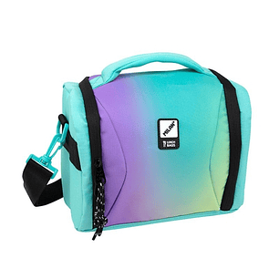 Milan Sunset Bolsa Isotermica Porta Alimentos 5L - Interior Aislante Termico - Apertura Total - Correa Regulable y Extraible - Color Turquesa
