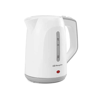 Orbegozo KT 5011 Hervidor de Agua Rapido y Seguro - Potencia 1100W - Capacidad 1L - Asa de Tacto Frio - Resistencia Oculta - Base Giratoria 360°