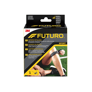 Futuro Rodillera Soporte Rotuliano - Ajustable (31.8 - 44.5cm) - Transpirable - Color Negro