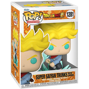 Funko Pop Animacion Dragon Ball Super Saiyan Trunks con Espada - Figura de Vinilo - Altura 9.5cm aprox.