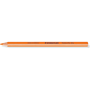 Staedtler Textsurfer Dry 128 64 Lapiz Fluorescente de Color Triangular - Mina de 4mm - Madera de Bosques Sostenibles - Color Naranja Neon