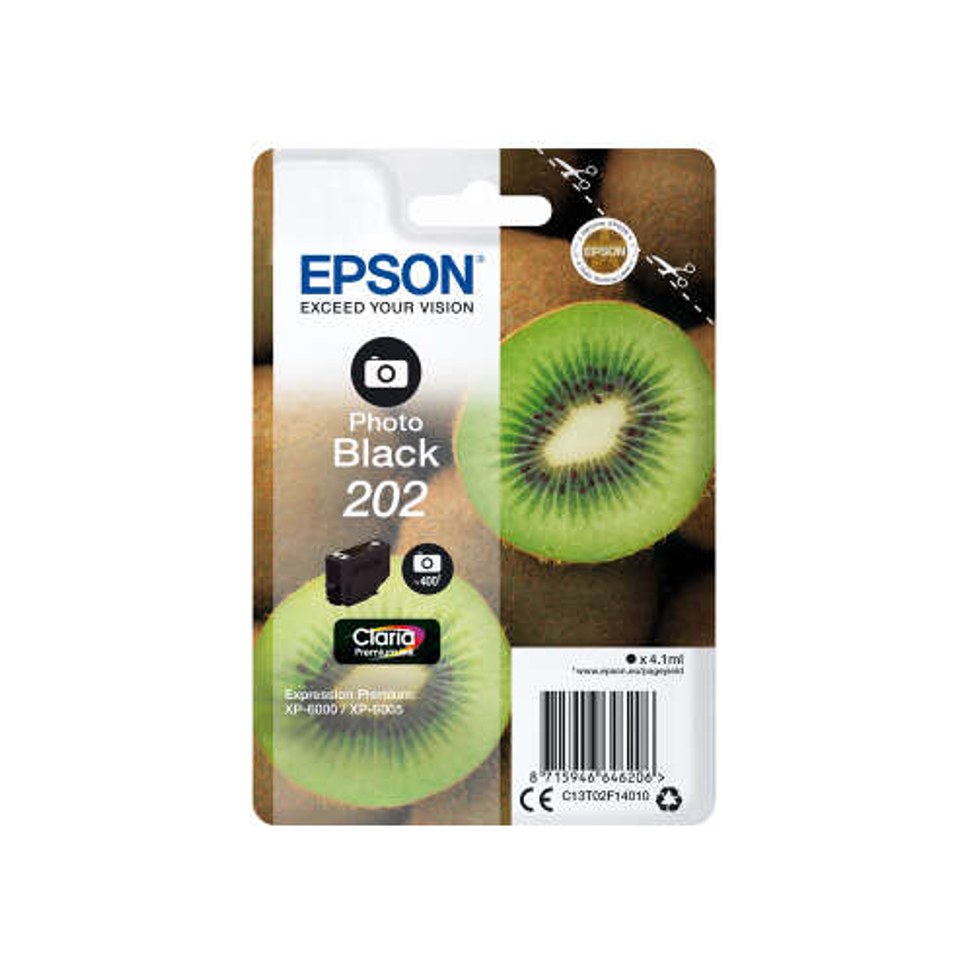 Epson 202 Negro Photo Cartucho de Tinta Original - C13T02F14010 1