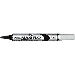 Pentel Maxiflo Rotulador para Pizarra Blanca - Regulacion del Flujo de Tinta - Punta de Bala - Ancho de Linea 2mm - 50% de Materiales Reciclados - Col