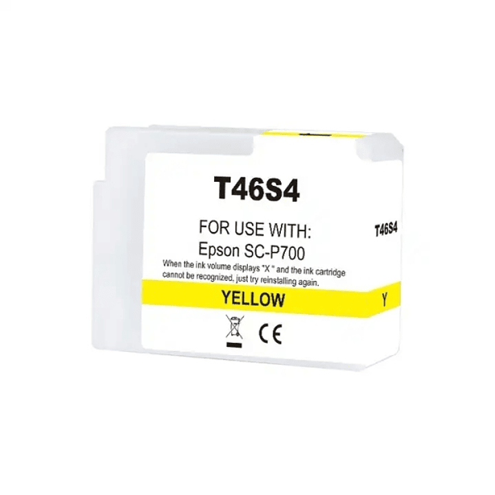 Epson T46S4 Amarillo Cartucho de Tinta Pigmentada Generico - Reemplaza C13T46S400 1
