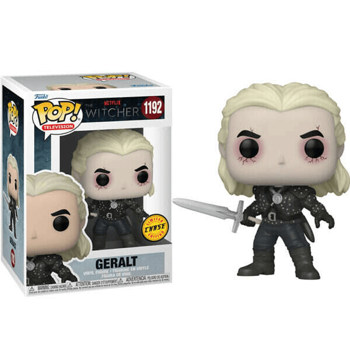 Funko Pop Television The Witcher Geralt de Rivia con Opcion Chase - Figura de Vinilo - Altura 9cm aprox. 1